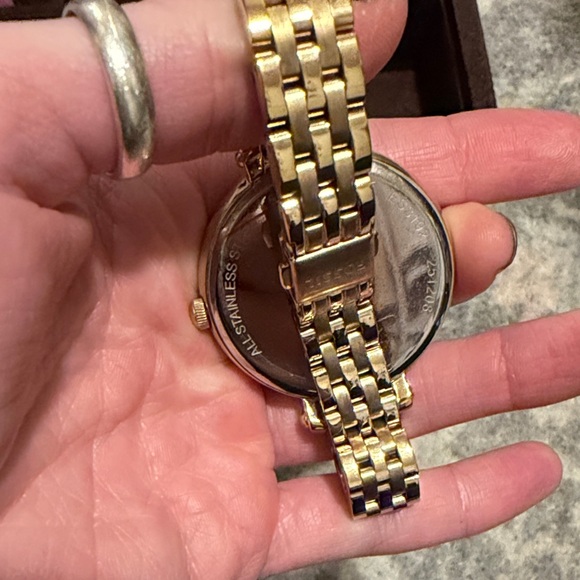 Fossil Women's Watch ES3181 Heather Quartz Gold Dial Stainless Steel 34mm - Picture 4 of 5